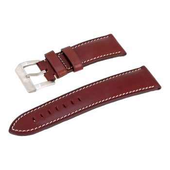 Correa de reloj de cuero de becerro Buttero Walpier color marrón chocolate