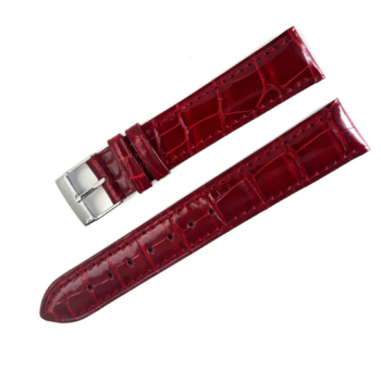 Correa reloj Alligator Louisiana 500085 Burdeos brillo