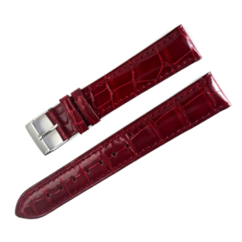 Correa reloj Alligator Louisiana Brillo Burdeos
